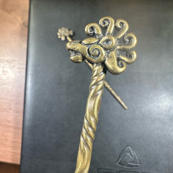 Vintage Brass Hair Sticks - Picture 5 of 6